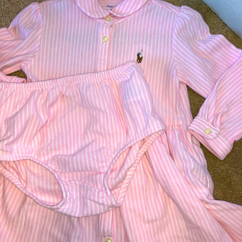 24 months- Ralph Lauren button down shirt dress